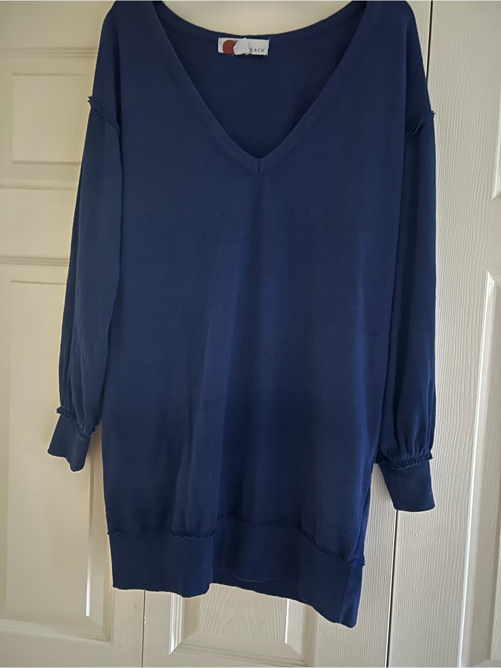 FP Beach by Free PeopleNavy Crewneck Tunic Style Top